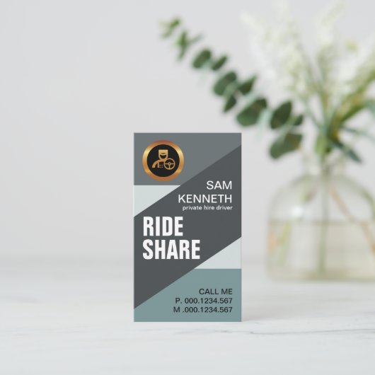 Grijze reiswegen met rooster delen visitekaartje (Staand voorkant)