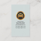 Grijze reiswegen met rooster delen visitekaartje (Achterkant)