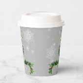 Grijze rendierpapierbeker papieren bekers (Links)