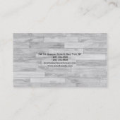 Grijze rendy Unieke professionele minimalistische  Visitekaartje (Achterkant)