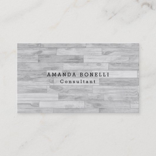 Grijze rendy Unieke professionele minimalistische  Visitekaartje (Voorkant)
