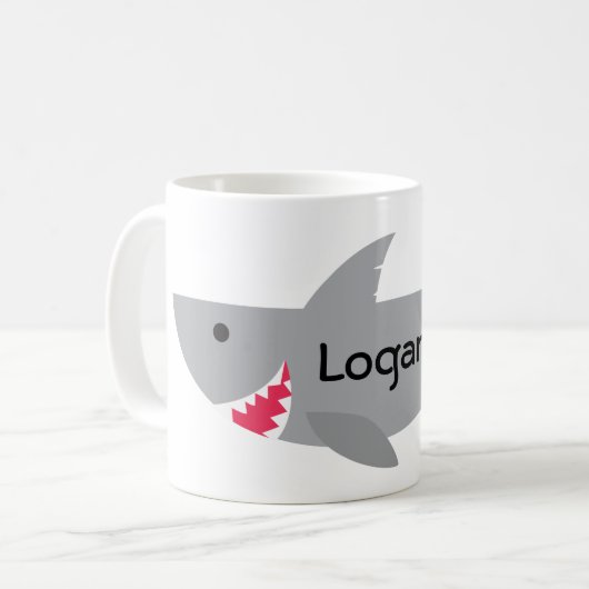 Grijze reuzenhaai koffiemok (Voorkant links)