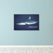 Grijze rifhaai in Yap Micronesia Canvas Afdruk (Insitu (Houten vloer))