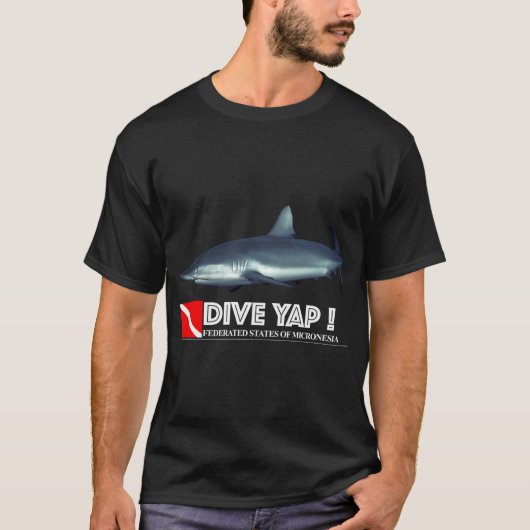 Grijze rifhaai uitsnede t-shirt (Voorkant)
