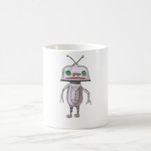 Grijze Robot 11 oz Klassieke witte Mok