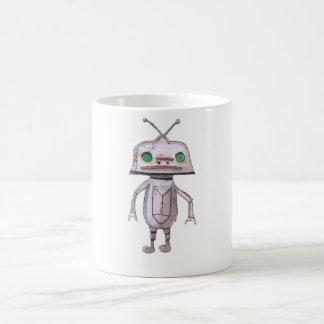Grijze Robot 11 oz Klassieke witte Mok