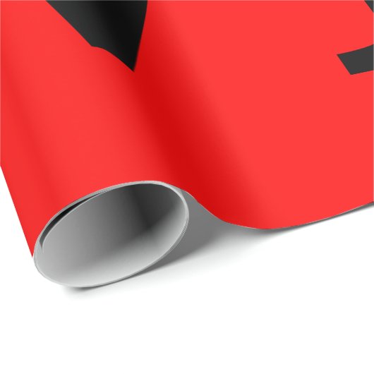 Grijze Rode Achtergrond Liefde Bruiloft Cadeaupapier (Rol Hoek)