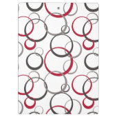 grijze rode cirkels wit klembord (Achterkant)