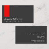 Grijze rode professionele vormgeving artistiek Vis Visitekaartje (Voorkant / Achterkant)