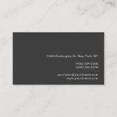 Grijze rode professionele vormgeving artistiek Vis Visitekaartje (Achterkant)