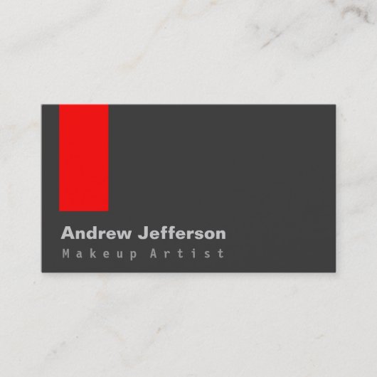 Grijze rode professionele vormgeving artistiek Vis Visitekaartje (Voorkant)