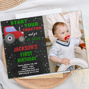 Grijze Rode Traceur Vervroegde dag Uitnodigingen m