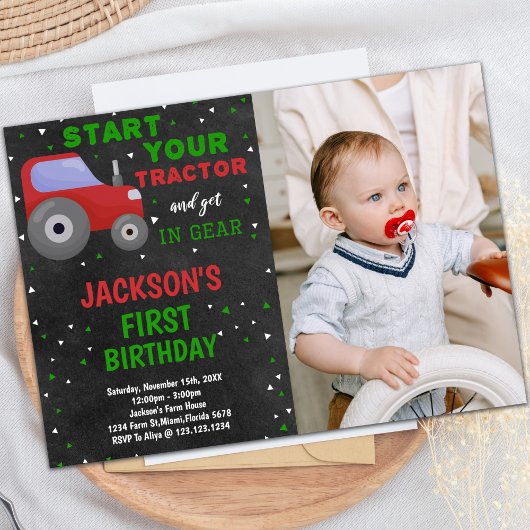 Grijze Rode Traceur Vervroegde dag Uitnodigingen m