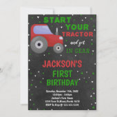 Grijze rode trekker Verlichtingsdag Kaart (Voorkant)