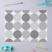 Grijze ronde cirkelvormig patroonpapier tissuepapier (Craft)