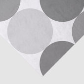 Grijze ronde cirkelvormig patroonpapier tissuepapier (Detail)