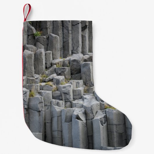 Grijze rotsformatie kleine kerstsok (Voorkant)
