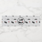 Grijze rouwbedrijfsmodel waterfles etiket (Enkel label)