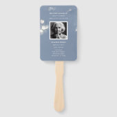 Grijze Rouwherdenkingsprogramma Handwaaier (Voorkant)