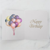  grijze roze Ballerinas Prinses 1e verjaardag Kaart (Binnen)