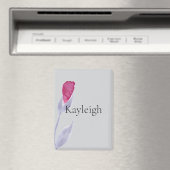 Grijze roze bloem magneet (Insitu (Vaatwasser))