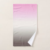 Grijze roze ombre bad handdoek (Handdoek)