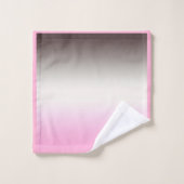 Grijze roze ombre bad handdoek (Wasdoekje)