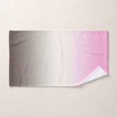 Grijze roze ombre bad handdoek (Handdoek)