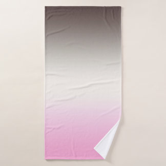 Grijze roze ombre badhanddoek