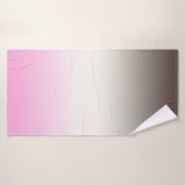 Grijze roze ombre badhanddoek (Badhanddoek)