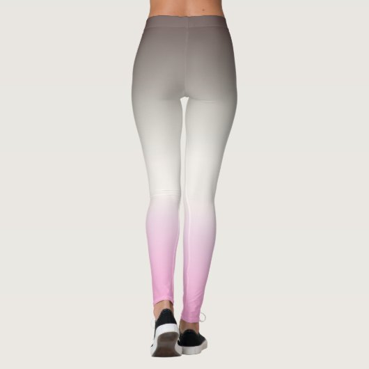Grijze roze ombre leggings (Achterkant)