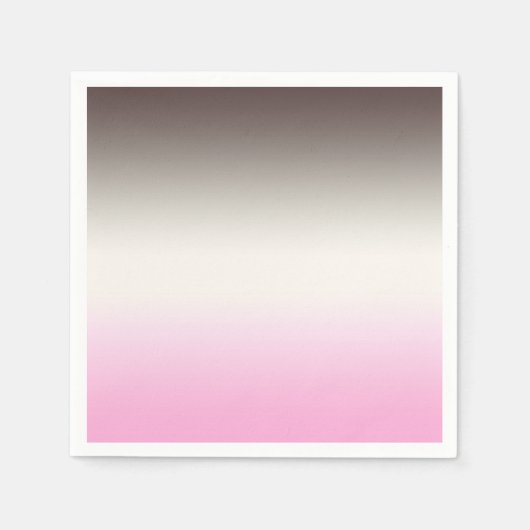 Grijze roze ombre servet (Voorkant)