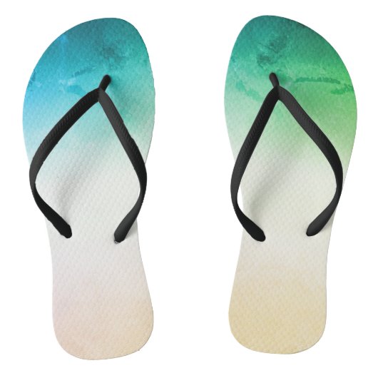 Grijze roze ombre teenslippers (Voetbed)