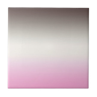 Grijze roze ombre tegeltje