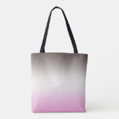 Grijze roze ombre tote bag (Achterkant)