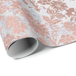 Grijze roze roze roodbruine poeder cadeaupapier