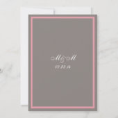 Grijze Roze Save the Date van Zand Dollar (Achterkant)