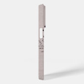 Grijze Rozen en Bourgogne Accent Case-Mate iPhone Case (Achterkant / Rechts)