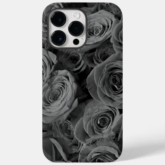 Grijze rozen, grijze bloemfoto Case-Mate iPhone case (Achterkant)
