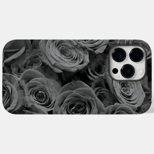 Grijze rozen, grijze bloemfoto Case-Mate iPhone case (Achterkant (horizontaal))