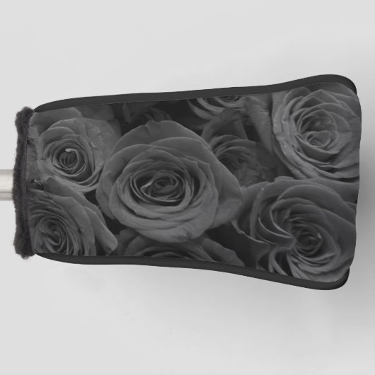 Grijze rozen, grijze bloemfoto golfheadcover (Voorkant)