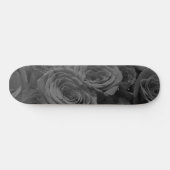 Grijze rozen, grijze bloemfoto persoonlijk skateboard (Horizontaal)