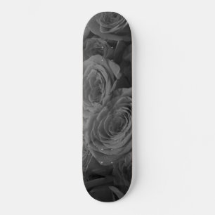 Grijze rozen, grijze bloemfoto persoonlijk skateboard