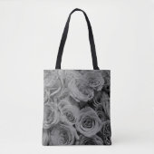 Grijze rozen, grijze bloemfoto tote bag (Voorkant)