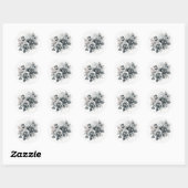 Grijze Rozen Sticker (Vel)
