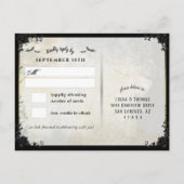 Grijze RSVP-Briefkaart Briefkaart (Achterkant)