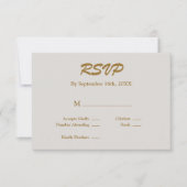 Grijze RSVP-kaart RSVP Kaartje (Voorkant)