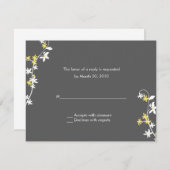Grijze RSVP-kaarten RSVP Kaartje (Voorkant / Achterkant)