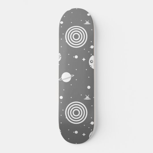 Grijze ruimteschroot persoonlijk skateboard (Voorkant)