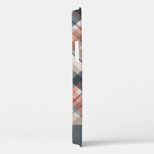 Grijze ruit Elegante script naam Case-Mate iPhone Case (Achterkant / Rechts)